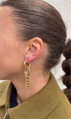 Boucles D'Oreilles Round Chain