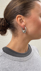 Boucles D'Oreilles Round X Hoop