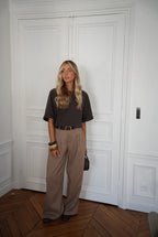 Pantalon Droit Achille - Taupe