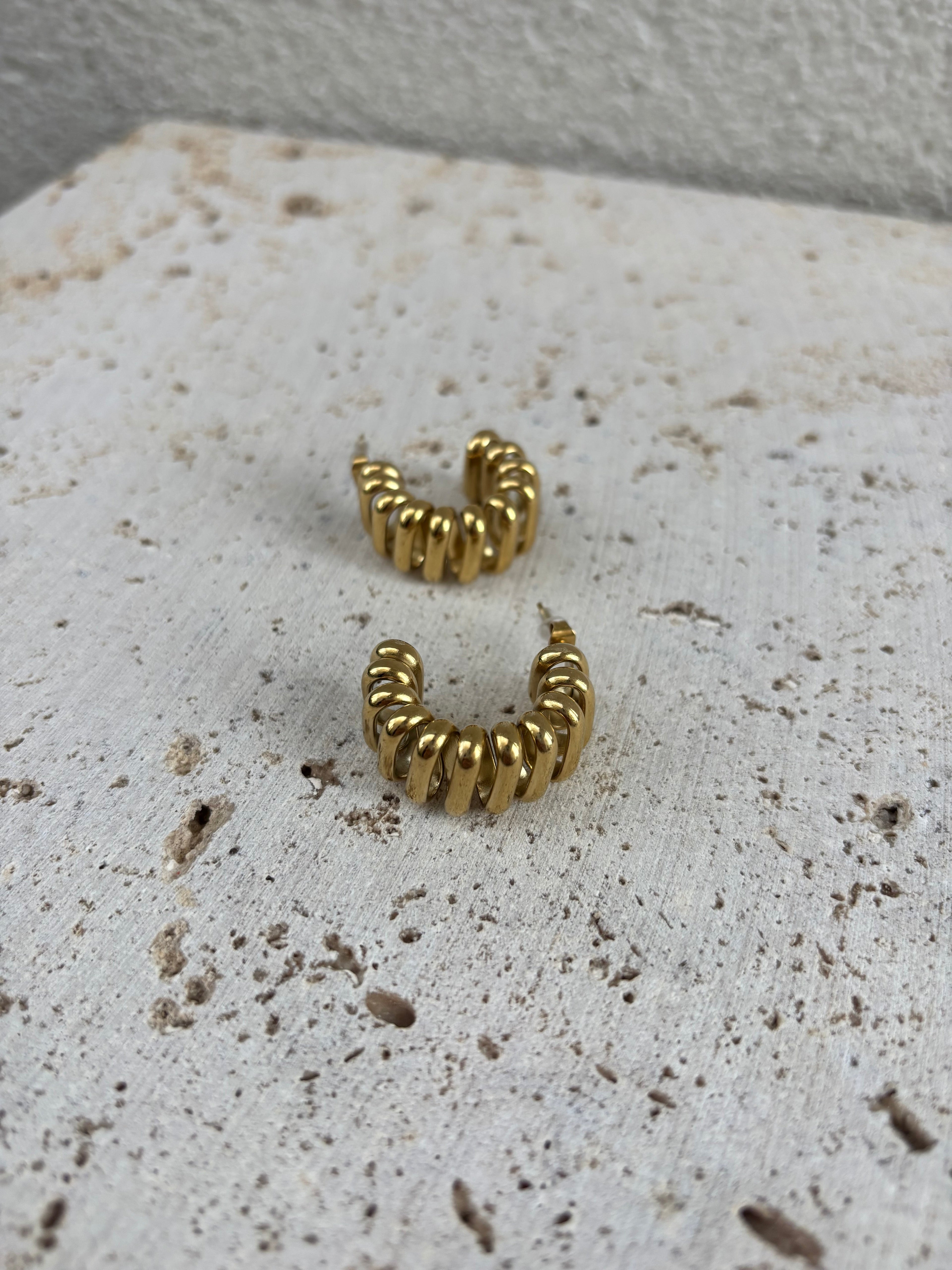 Boucles D'Oreilles Mini Wrinkled
