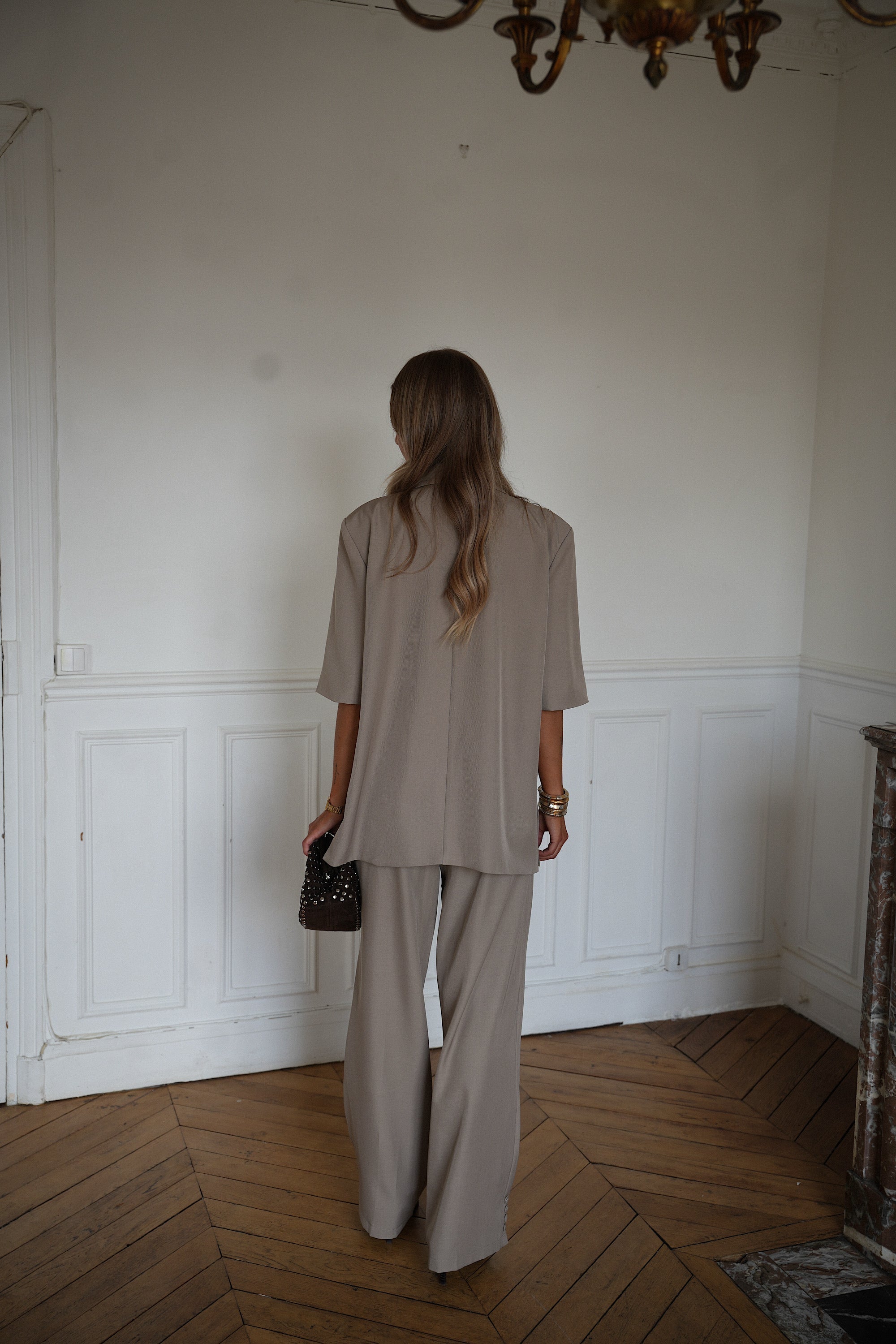 Pantalon Droit Rob - Grège
