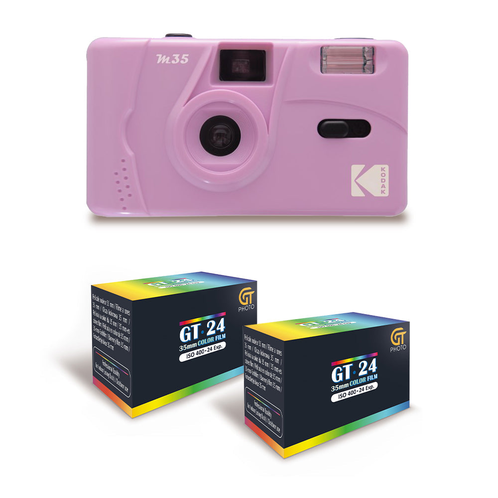 Appareil Photo Argentique - M35 - Violet - 2 Pellicules Couleur Offertes - Kodak