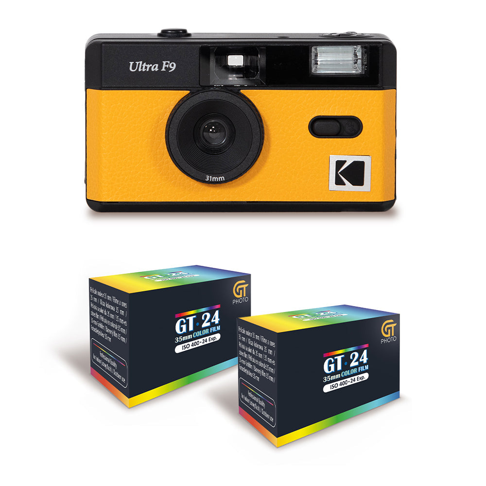 Appareil Argentique - ULTRA F9 - Jaune - 2 Pellicules Couleur Offertes - Kodak