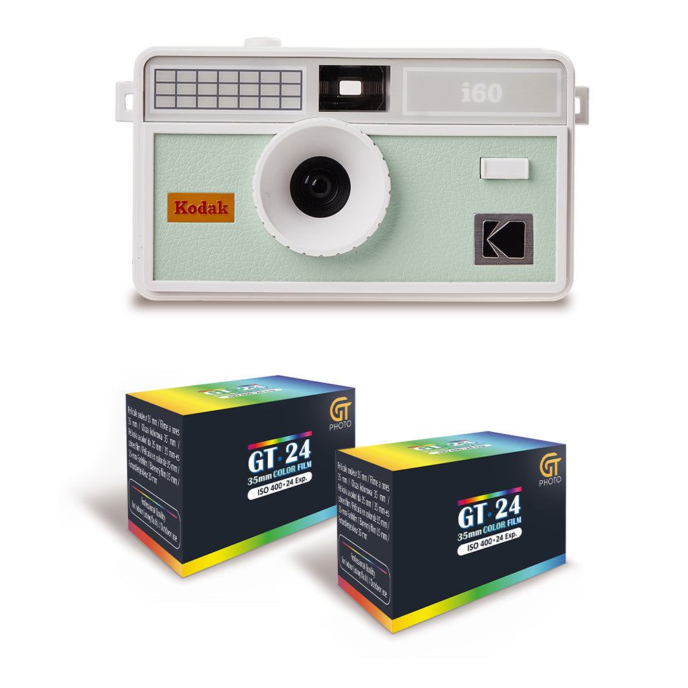 Appareil Photo Argentique - I60 - Bug Green - 2 Pellicules Couleur Offertes - Kodak