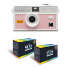 Appareil Photo Argentique - I60 - Baby Pink - 2 Pellicules Couleur Offertes - Kodak