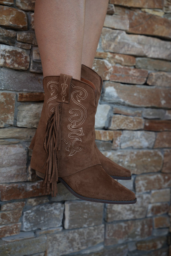 Bottines Santiags Arlo - Camel