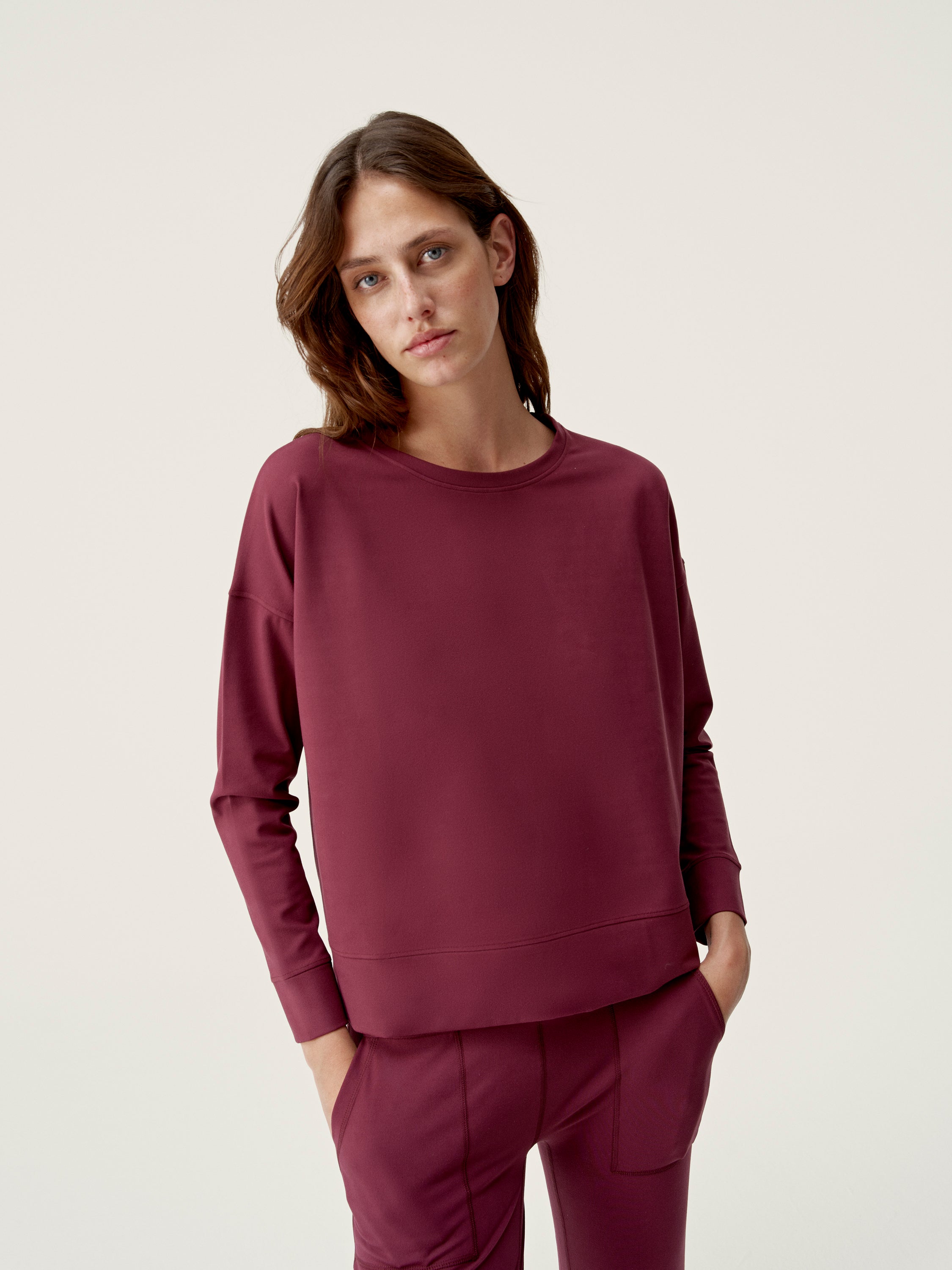 Sweatshirt Daba - Bordeaux - Femme