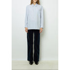 Chemisier - Top Blanche - Bleu Ocean