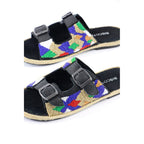 Nalaim - Sandales Dakota - Multicolore - Biscote