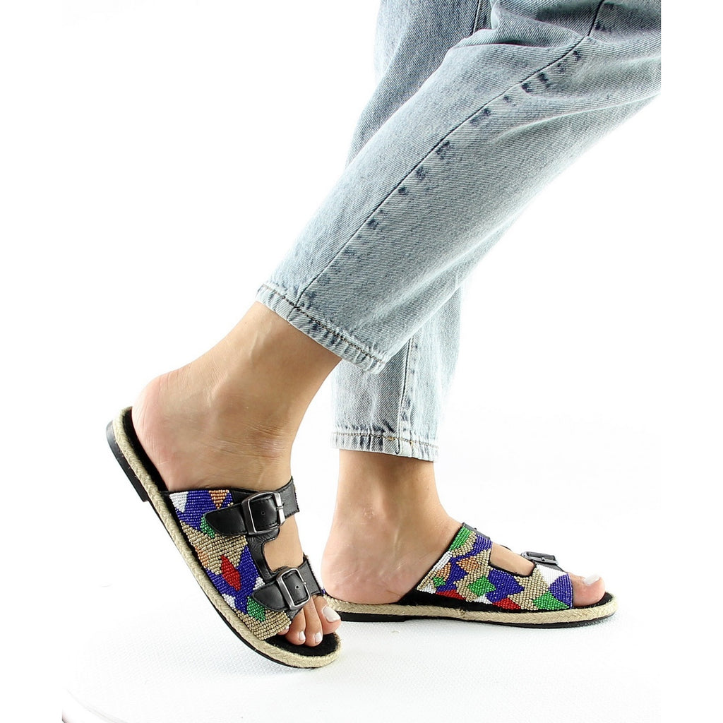 Nalaim - Sandales Dakota - Multicolore - Biscote