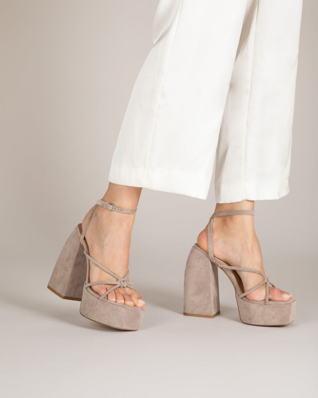 Sandales À Talons Dan - Taupe