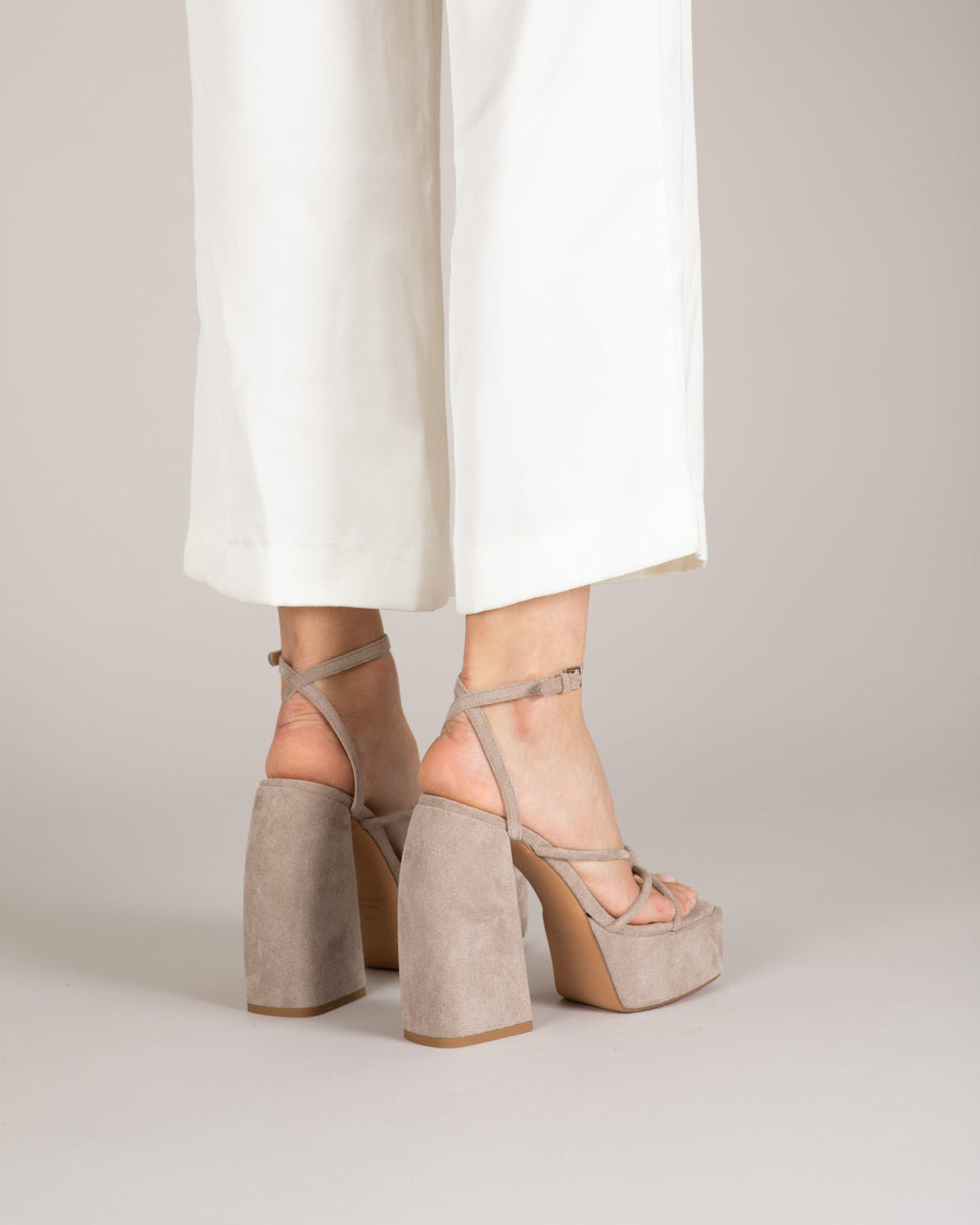 Sandales À Talons Dan - Taupe