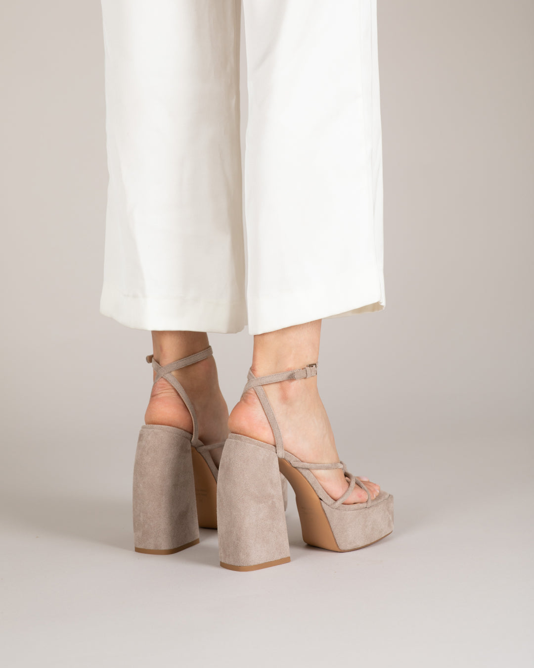 Sandales À Talons Dan - Taupe