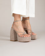 Sandales À Talons Dan - Taupe
