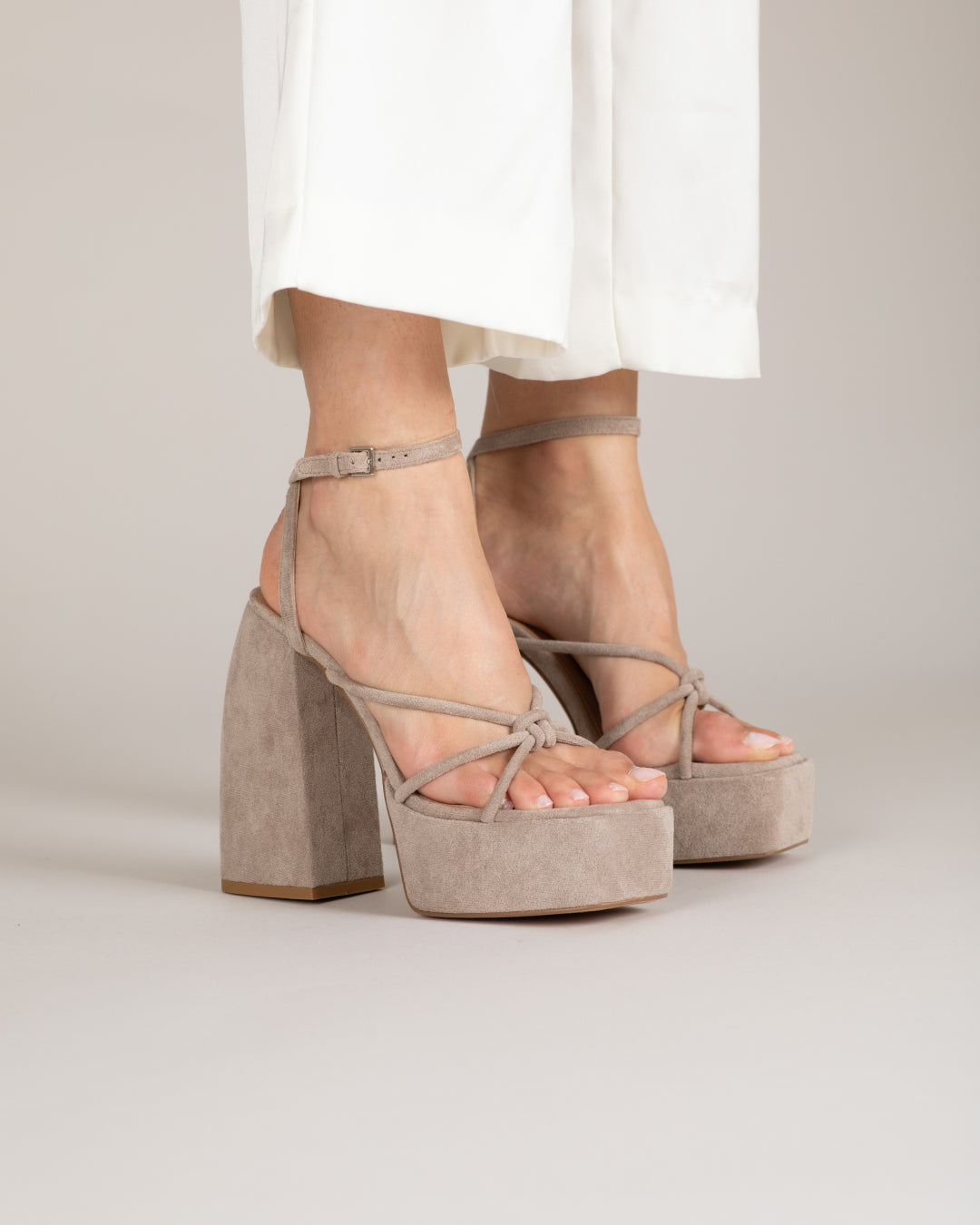 Sandales À Talons Dan - Taupe