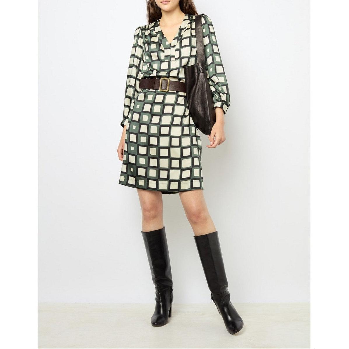 Robe Saskia - Kaki Moyen