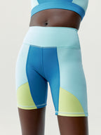 Short Darana - Bleu Céladon/Vague/Jaune Vert - Femme