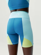 Short Darana - Bleu Céladon/Vague/Jaune Vert - Femme