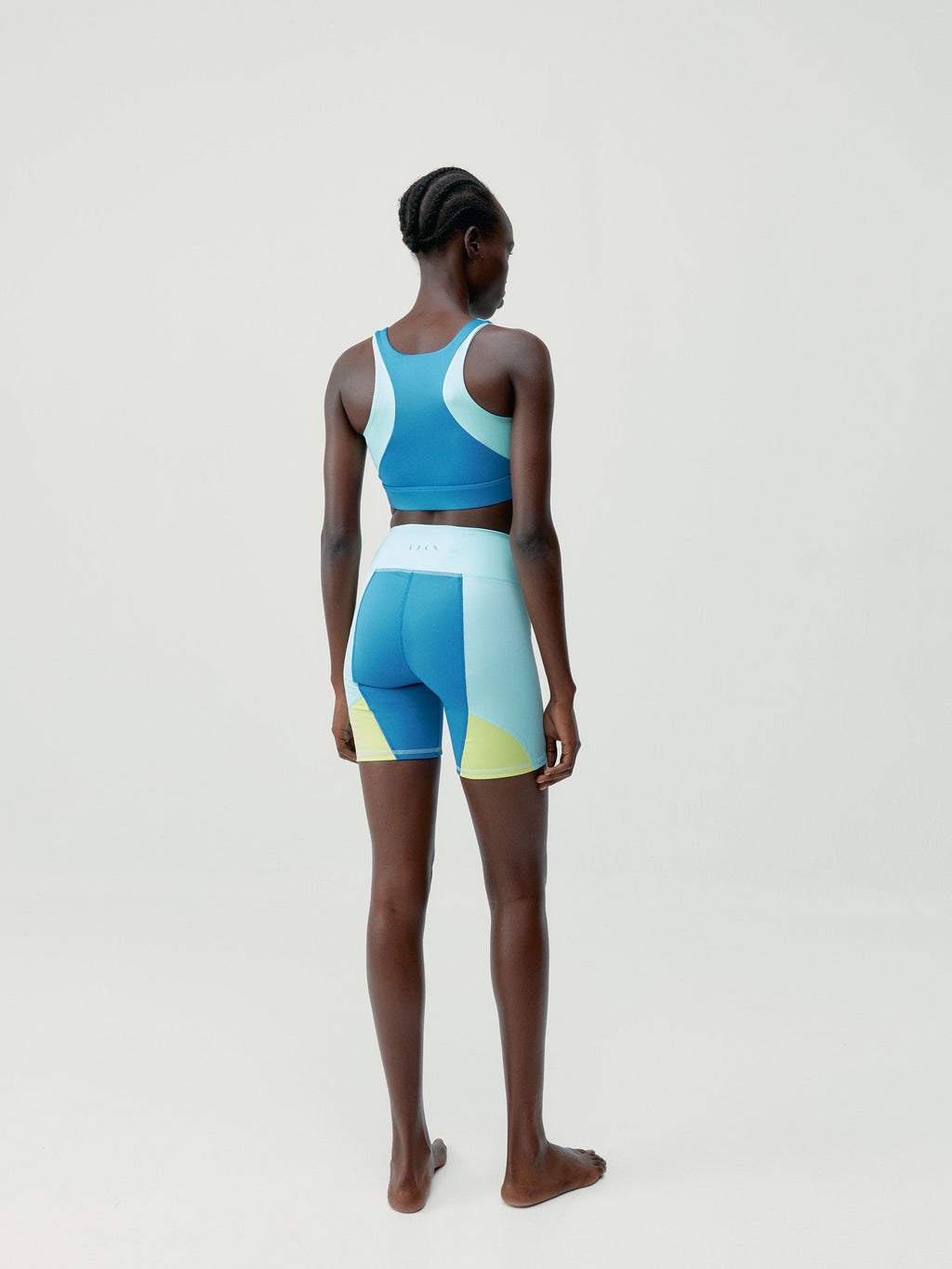 Short Darana - Bleu Céladon/Vague/Jaune Vert - Femme