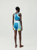 Top Darana - Bleu Céladon/Vague/Jaune Vert - Femme