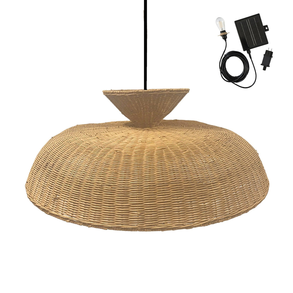 Darma - Suspension Solaire - Rotin - Beige