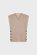 Pull - Gilet Julietta - Beige Rosé