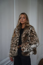 Manteau Fourrure Kane - Léopard