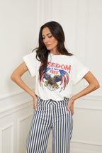 Tee Shirt Freedom - Blanc