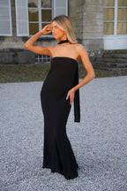 Robe Bustier Unie Malo - Noire