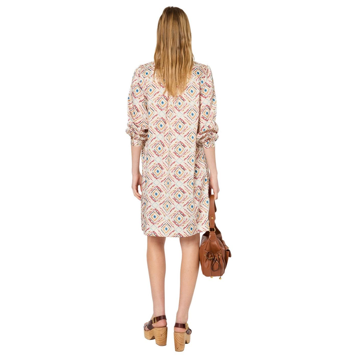 Robe Prune - Ecru
