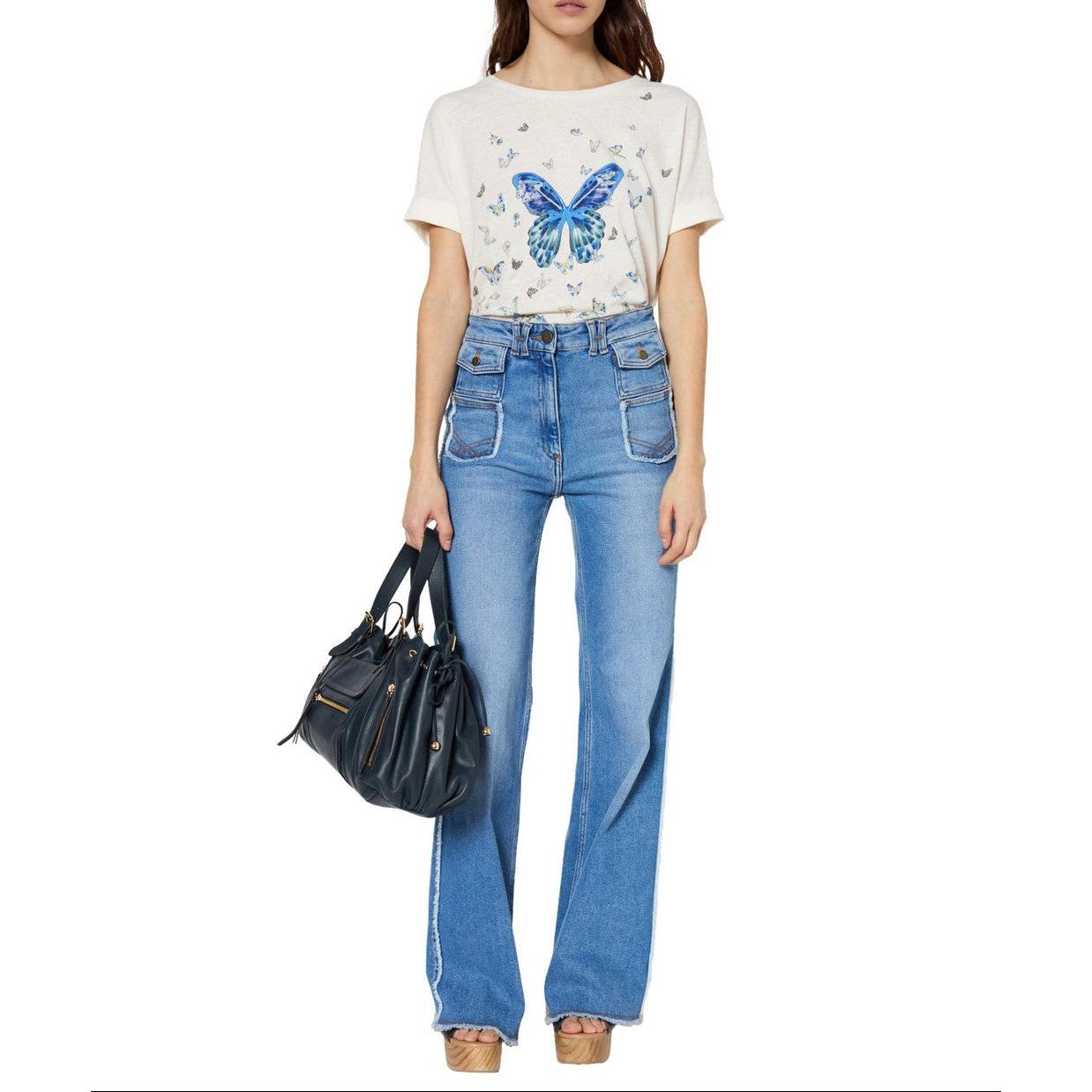 T-Shirt Georgette - Indigo