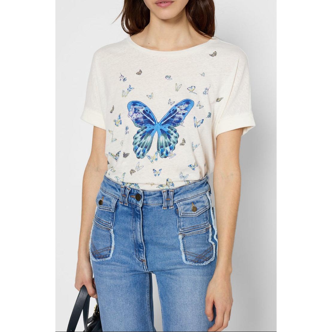 T-Shirt Georgette - Indigo