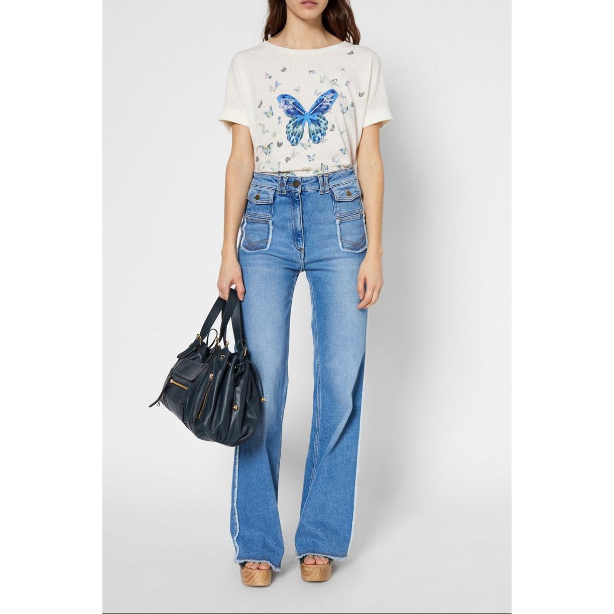 T-Shirt Georgette - Indigo
