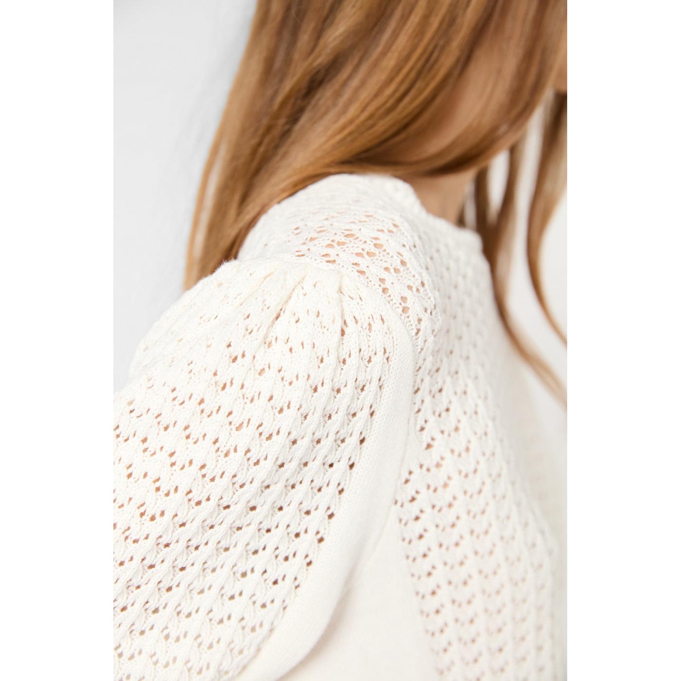 Pull - Gilet Jilian - Ecru