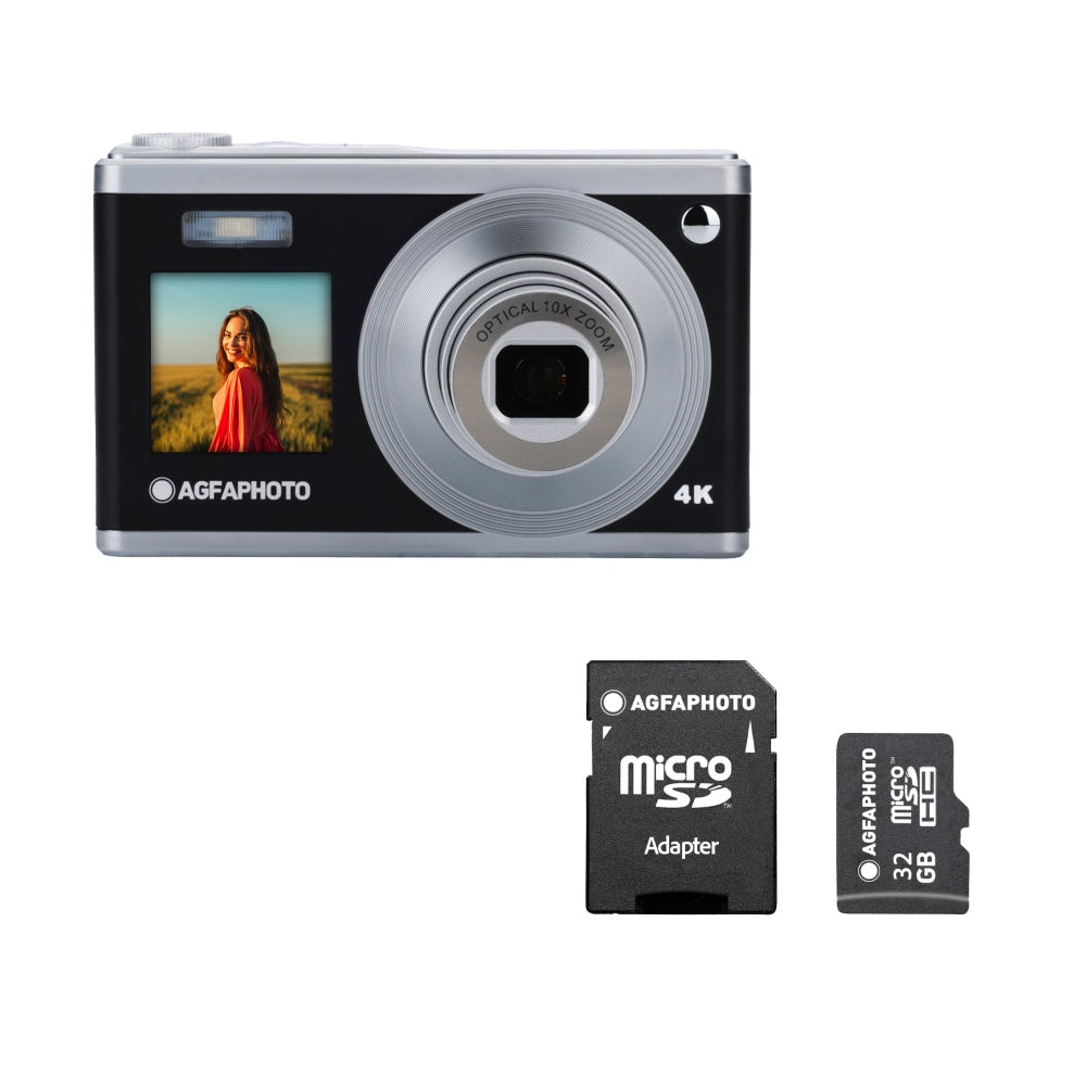 Appareil Photo Numérique Compact - Realishot DC9200 - Noir - Micro Carte SD 32GB Offerte - Agfaphoto