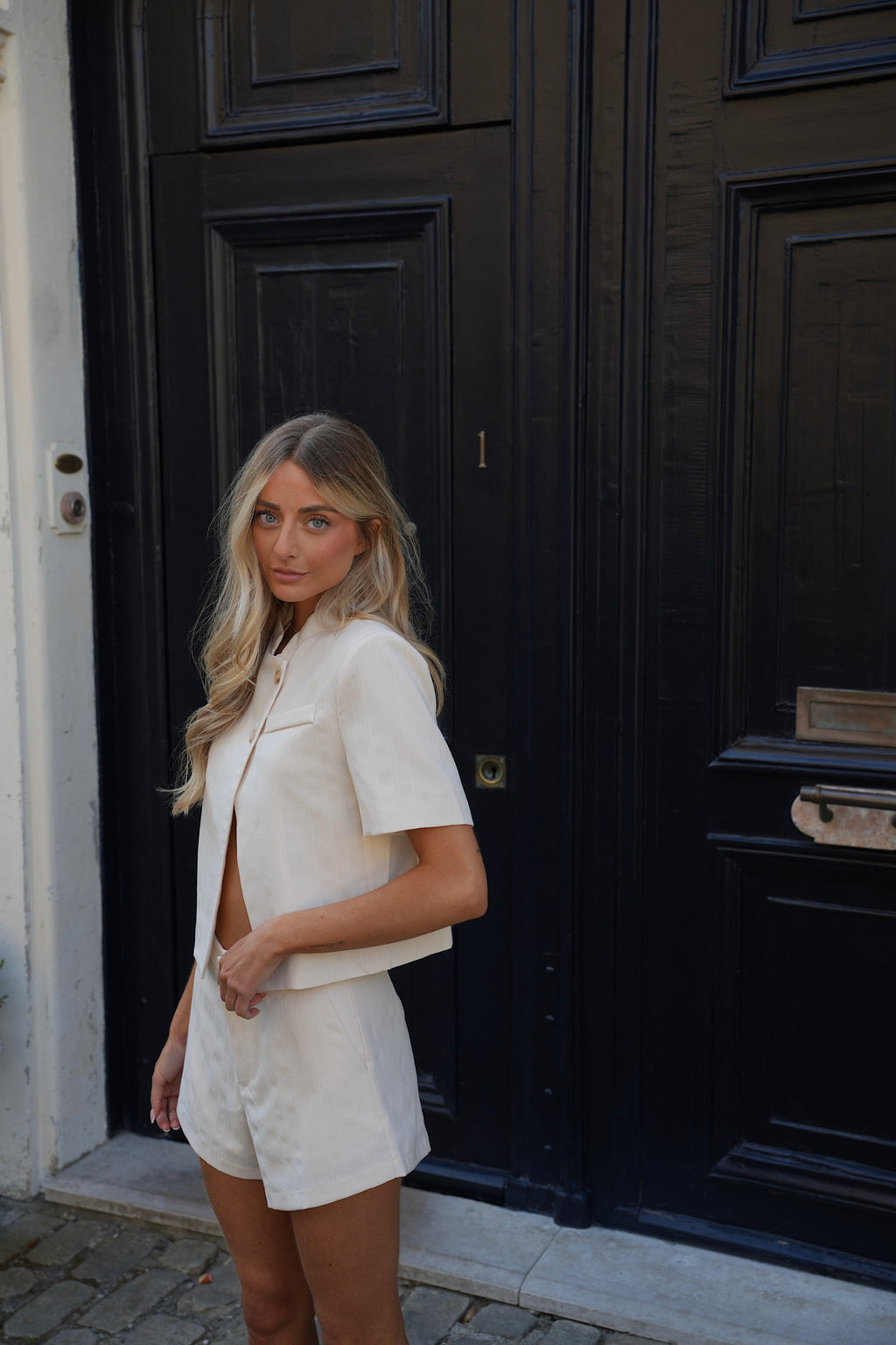 Veste Asymétrique Neva - Crème