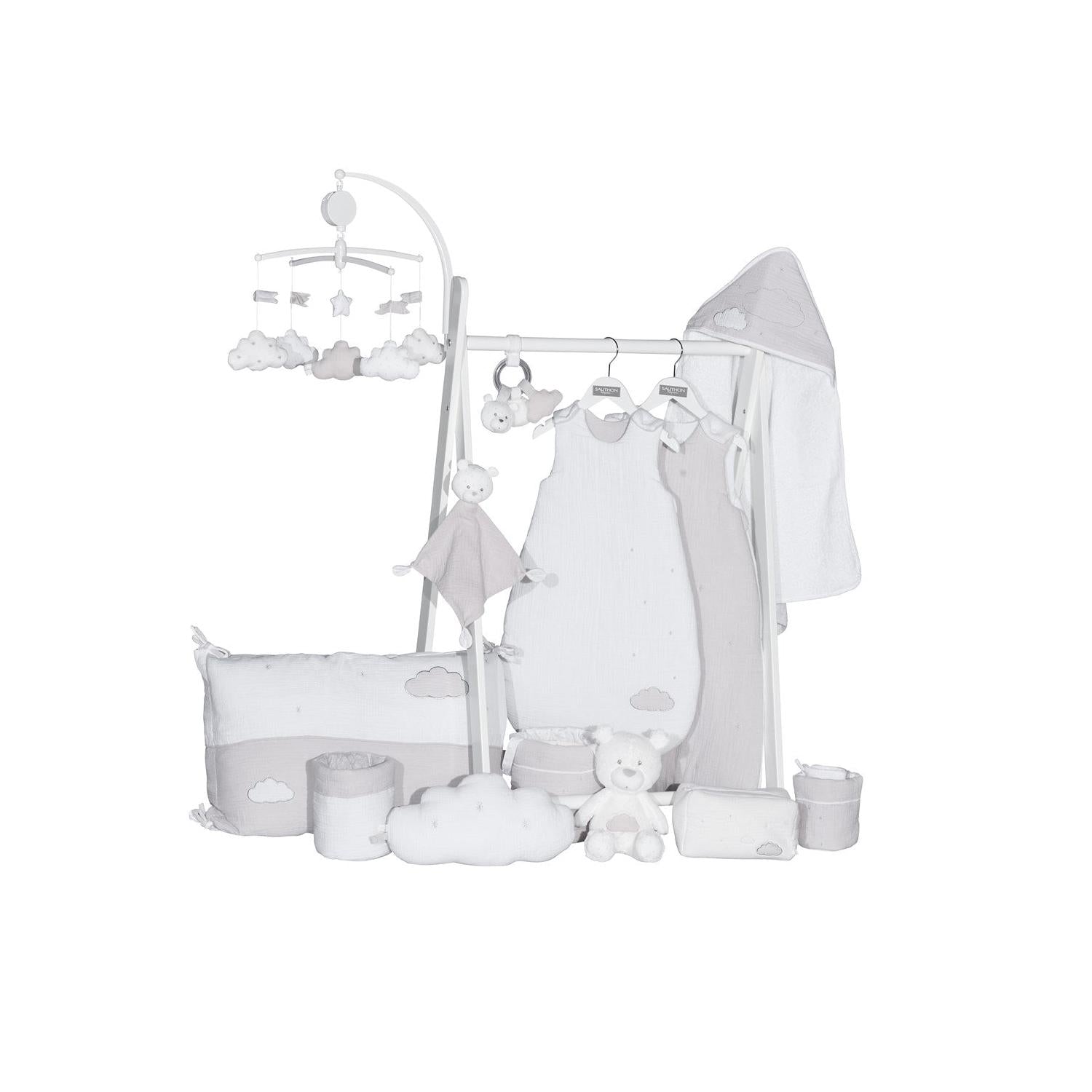 Cape De Bain Et Gant En Coton