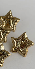 Boucles D'Oreilles Textured Star