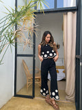 Top Court À Broderie Persée