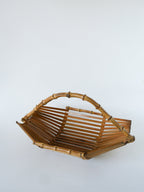 Panière En Bambou Et Teck, Design, 1960
