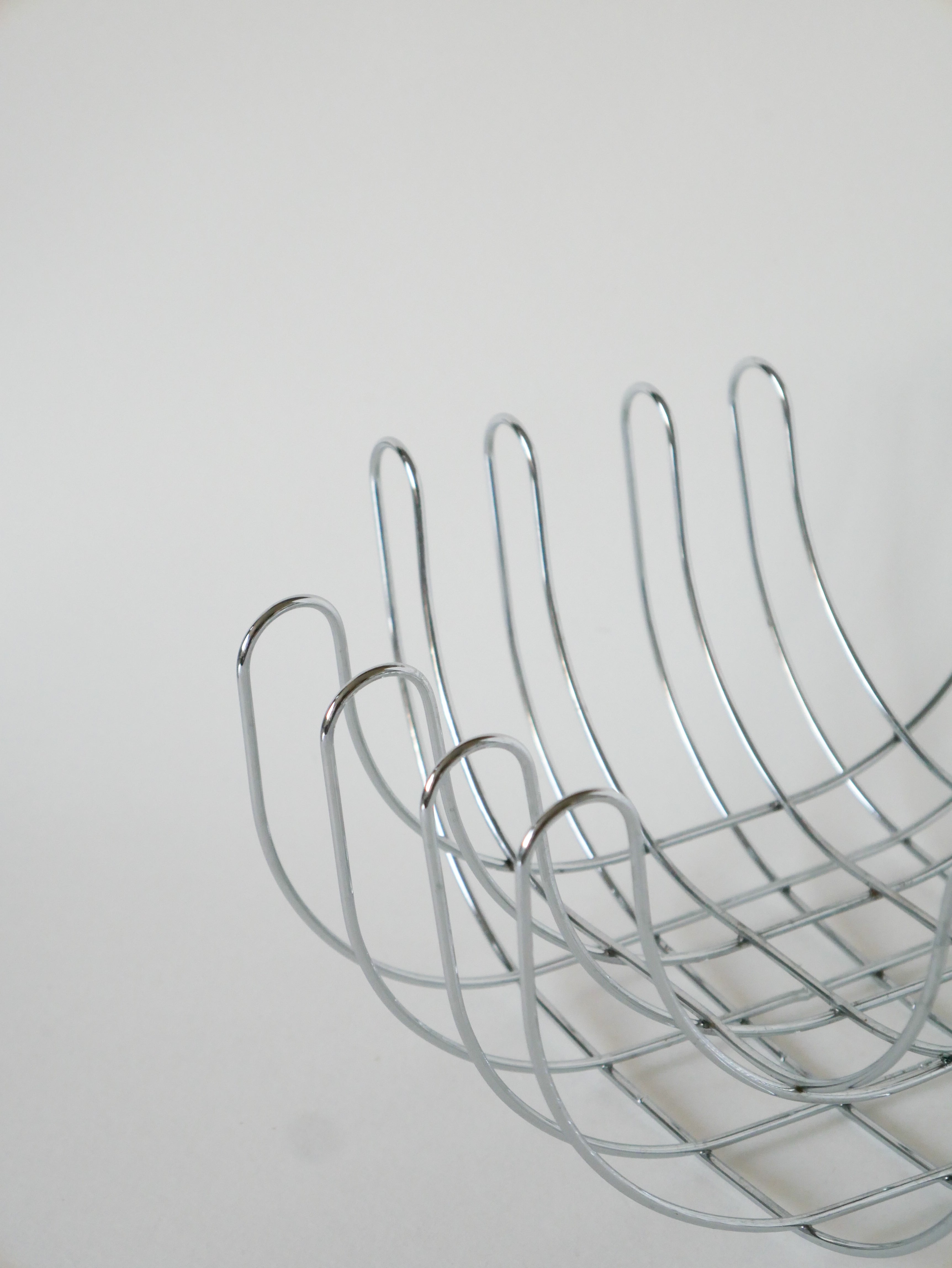 Corbeille À Fruits En Inox, Design, 1970