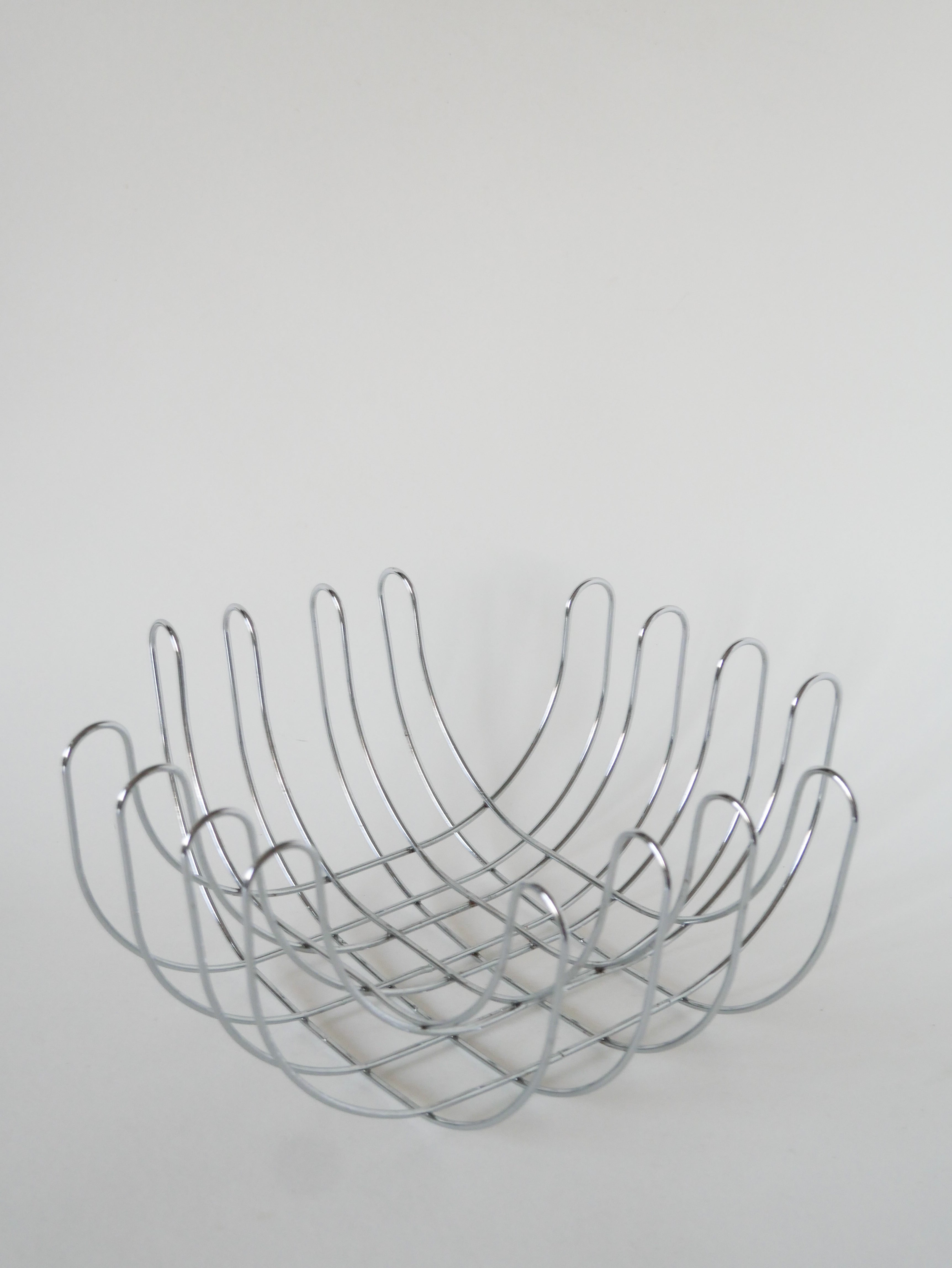 Corbeille À Fruits En Inox, Design, 1970