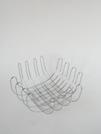 Corbeille À Fruits En Inox, Design, 1970