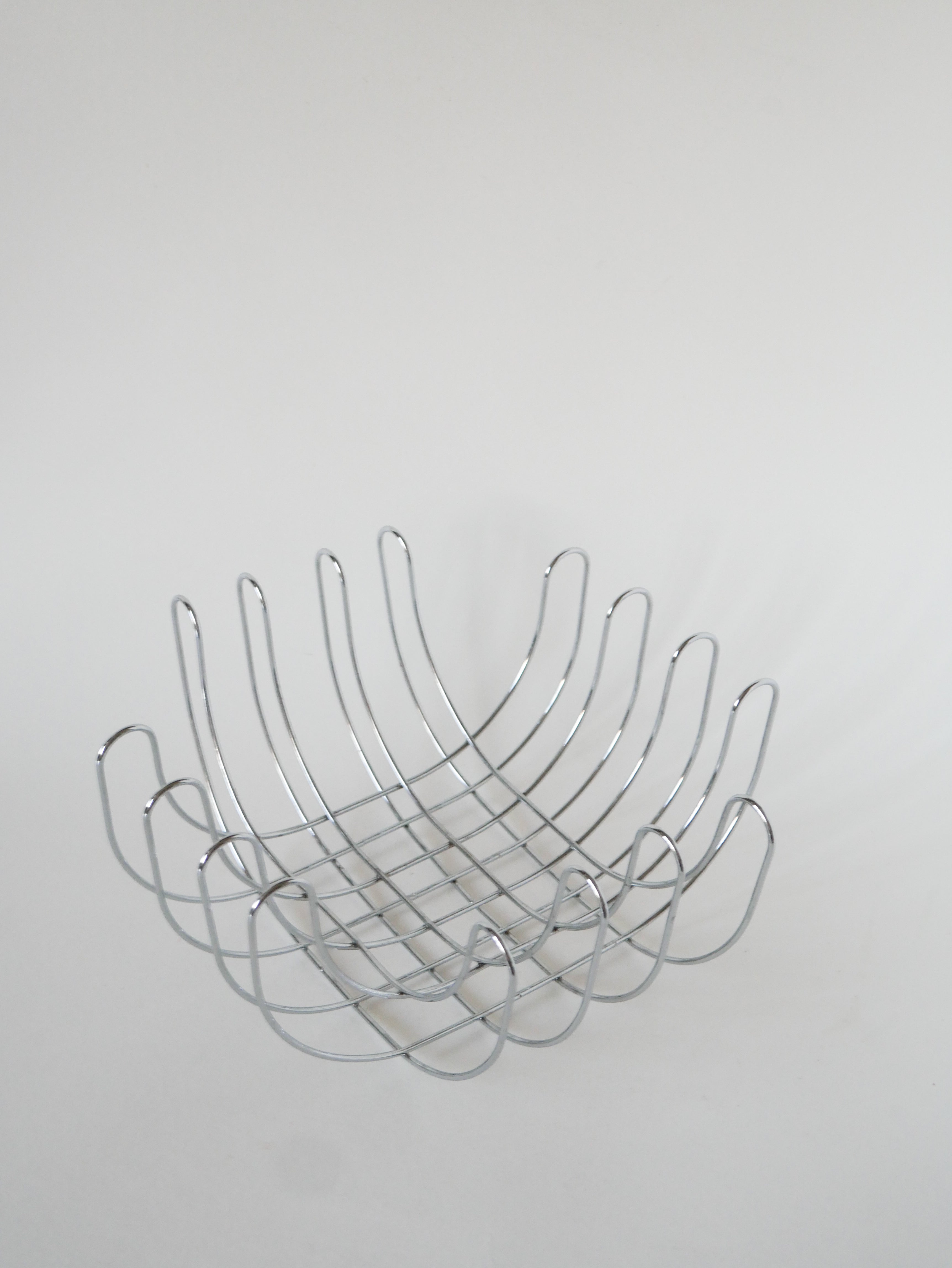 Corbeille À Fruits En Inox, Design, 1970