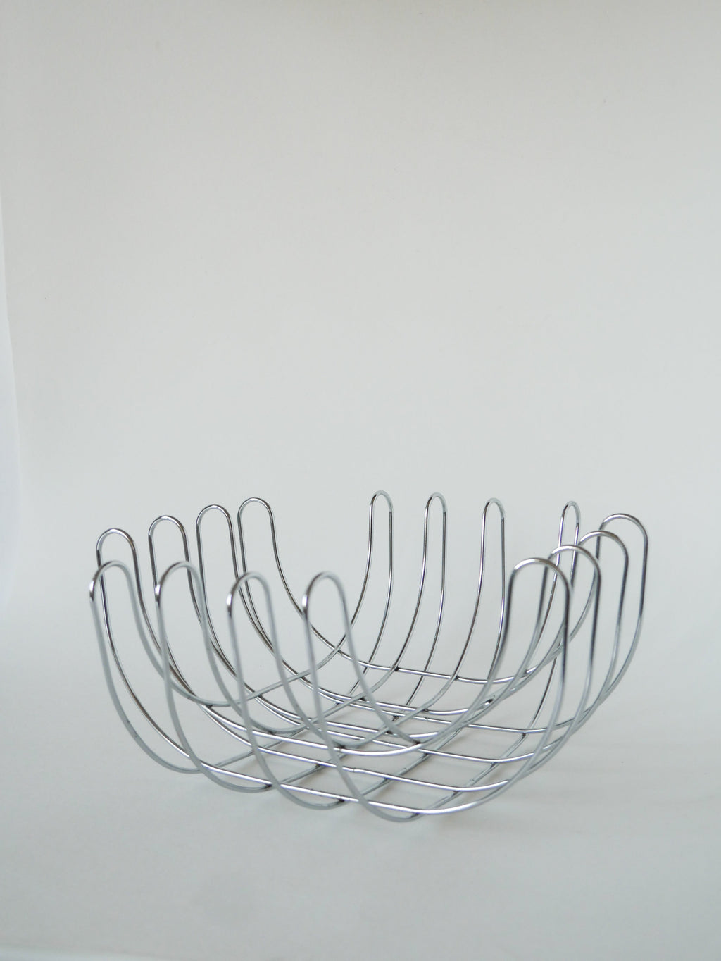 Corbeille À Fruits En Inox, Design, 1970