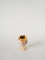 Briquet En Onyx, Beige Et Marron, 1970