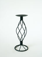 Bougeoir En Fer Forgé, Vintage - 24 X 10 Cm
