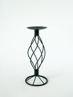Bougeoir En Fer Forgé, Vintage - 24 X 10 Cm