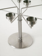Chandelier En Alu Brossé, Design, 1980