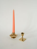 Duo De Bougeoirs En Laiton, 1950